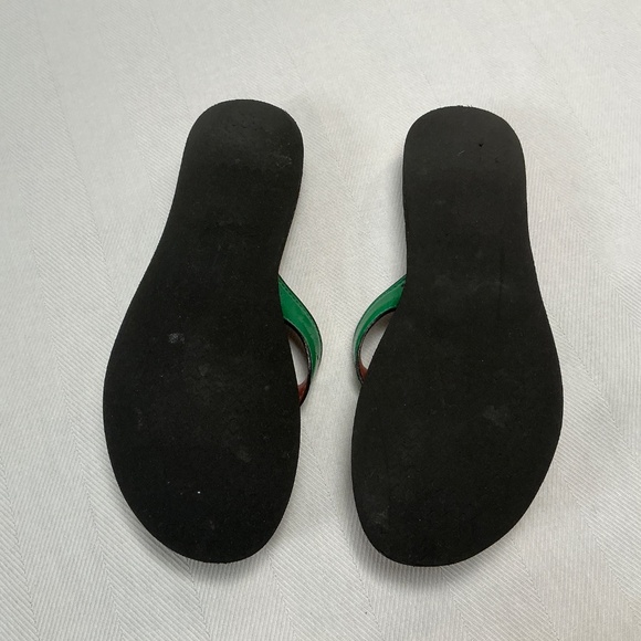 Eliza B Sandals Green Patent Leather Size 7 - Picture 2 of 12